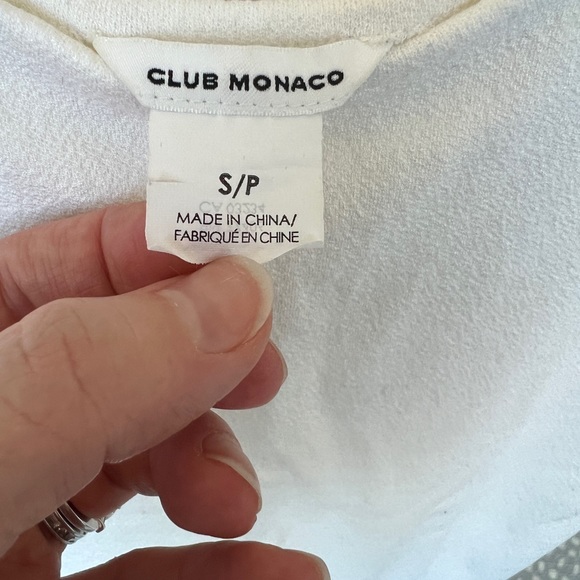Club Monaco white tank top - Picture 2 of 3
